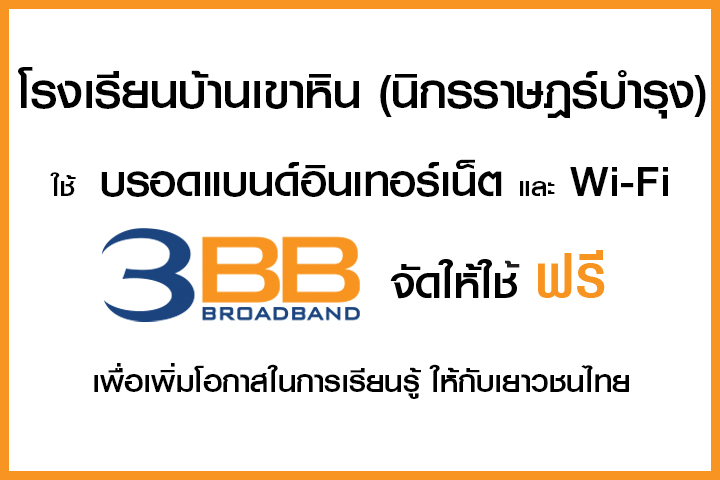 <p>3BB&nbsp;จังหวัดชลบุรี ส่งมอบอินเทอร์เน็ตในโครงการ&nbsp;&ldquo;บรอดแบนด์อินเทอร์เน็ต เพื่อการศึกษาฟรี"</p>